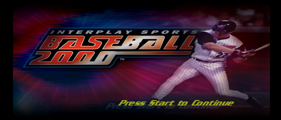 Interplay Sports Baseball 2000 Title Screen